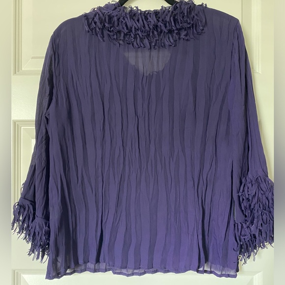 Purple fringe top - Picture 2 of 6